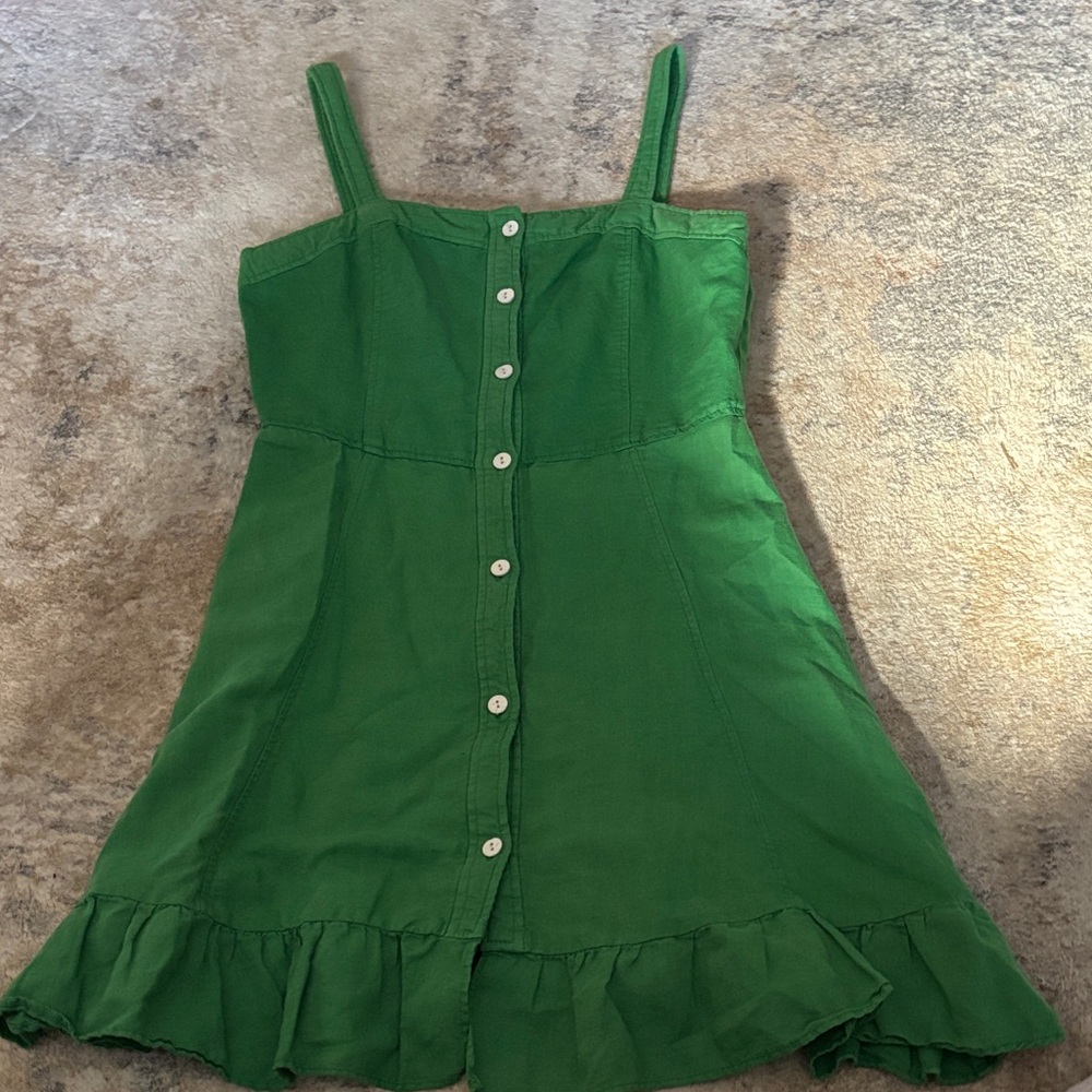 Green Sleeveless mini Dress 💚